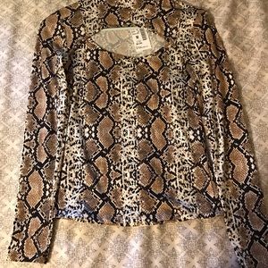 Snake Long Sleeve Top.